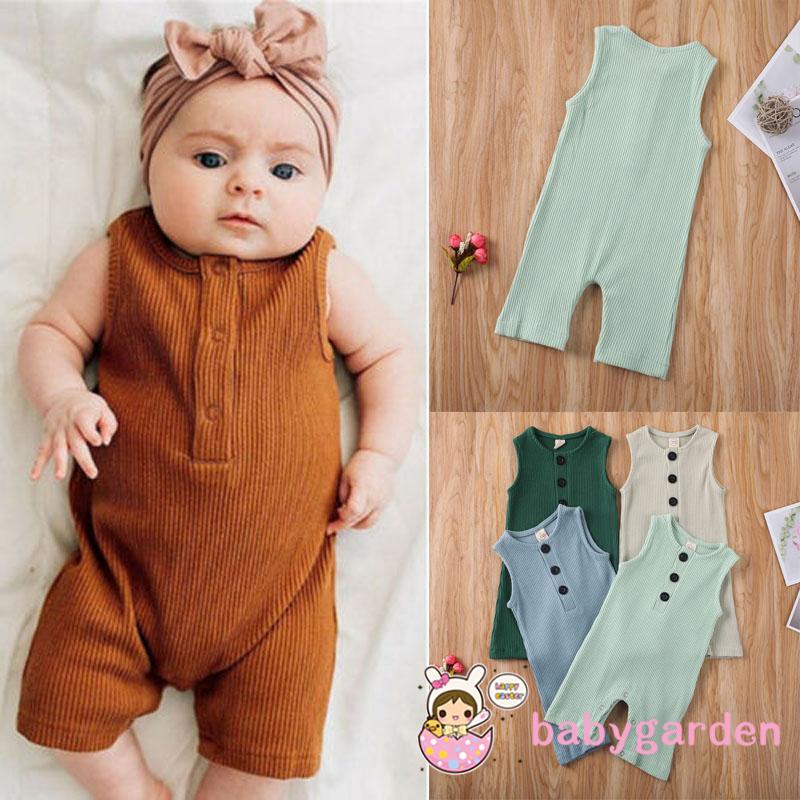 baby sleeveless romper