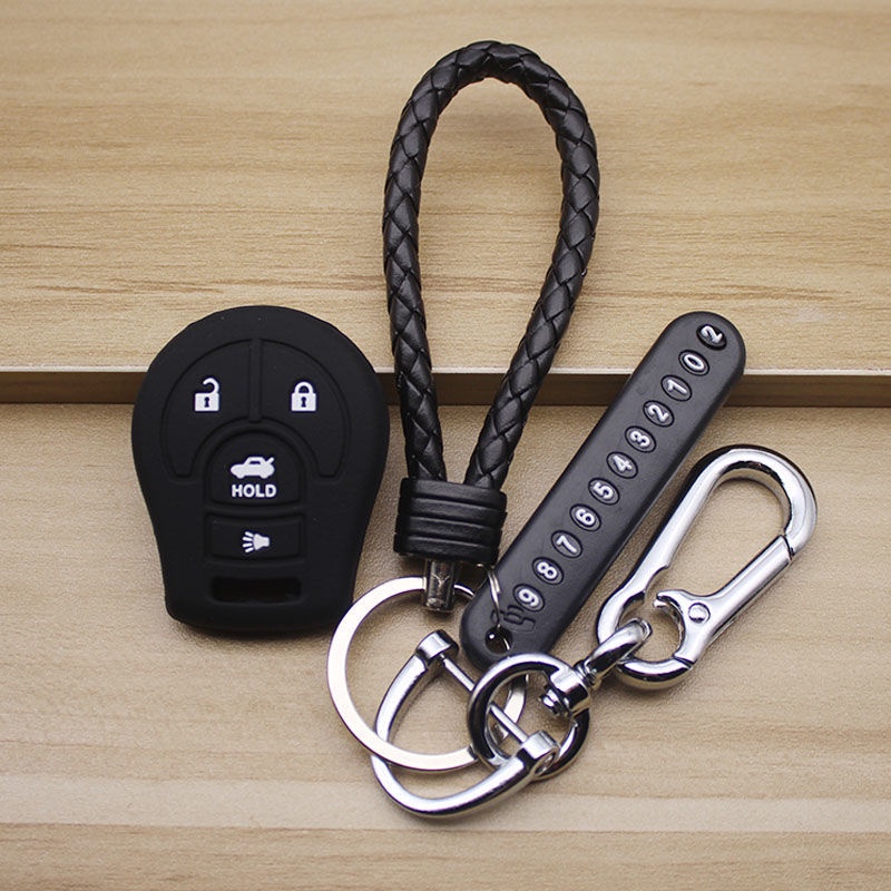 Silicone key NISSAN 4 buttons almera march note navara tida teane GTR
