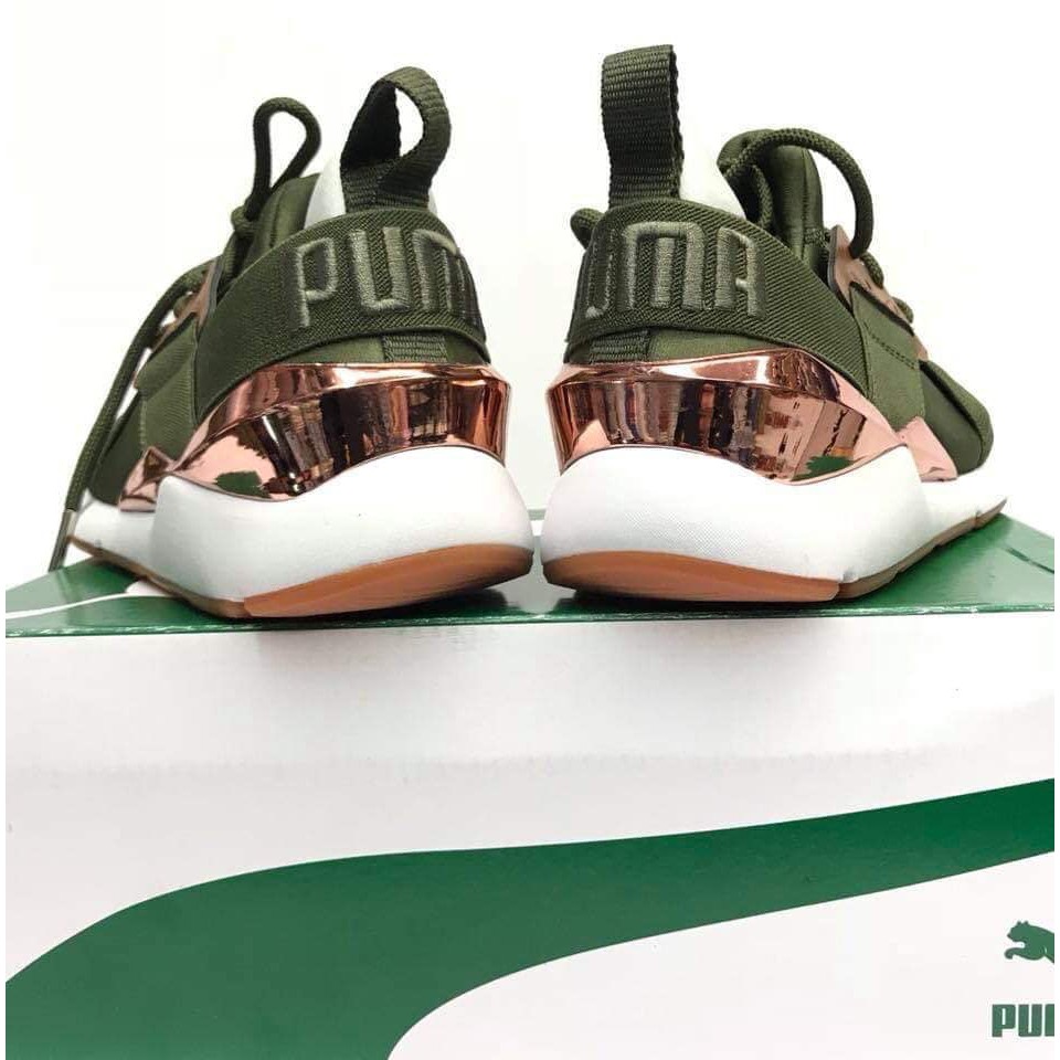 puma muse metal mens olive