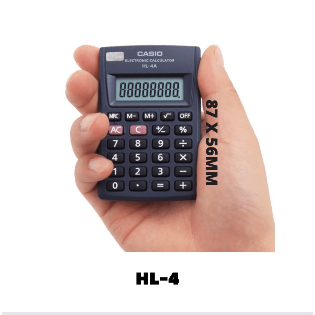 Casio Hl4 Pocket Calculator Shopee Philippines