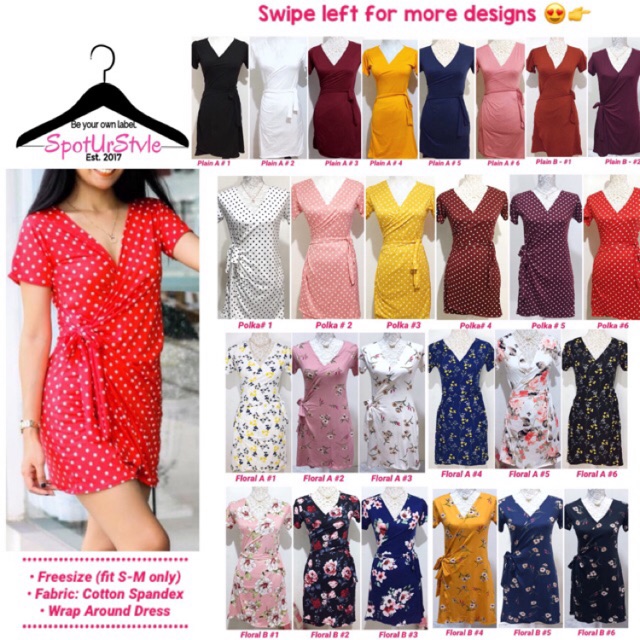 shopee wrap dress