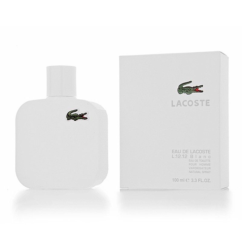 Lacoste Blanc White Eau de Lacoste L.12.12. For Men perfume oil based ...