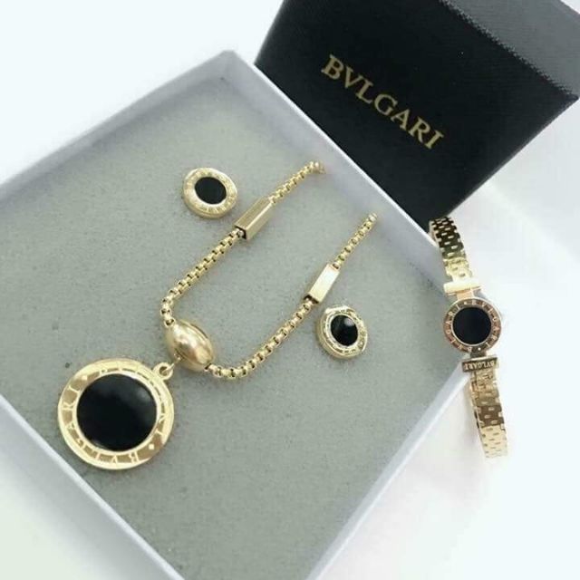 bvlgari set jewelry gold