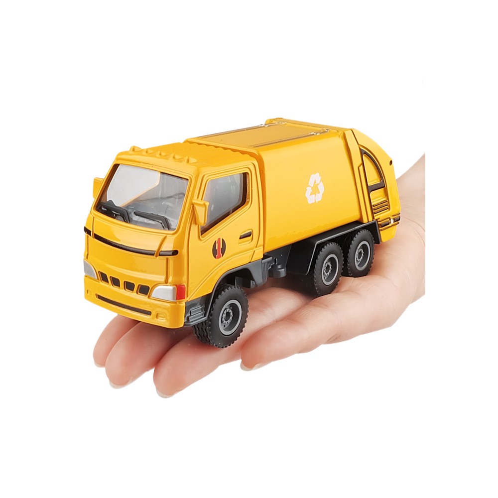 yellow garbage truck toy