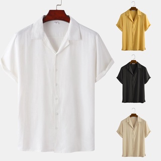 Polo for Men Turn Down Collar Plain Short Sleeve 7 Colors Korean Shirts Casual Cotton Comfortable #8