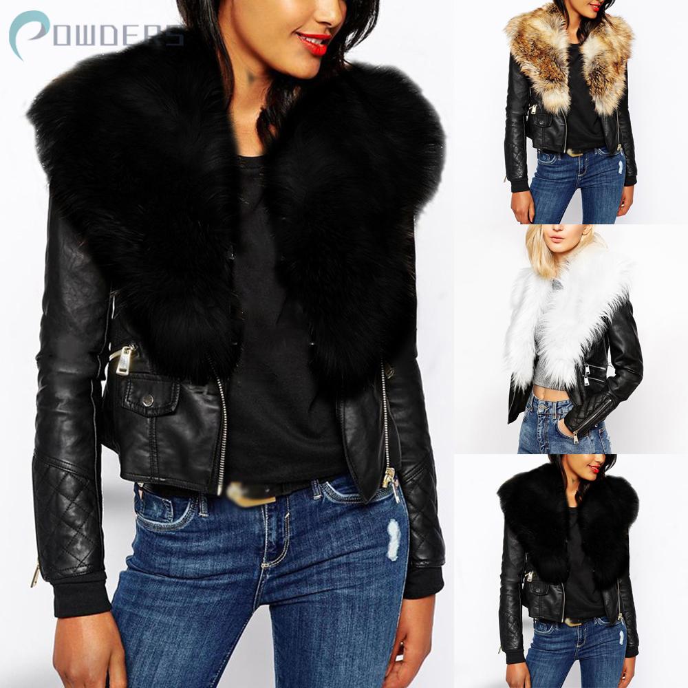 ladies short leather jacket