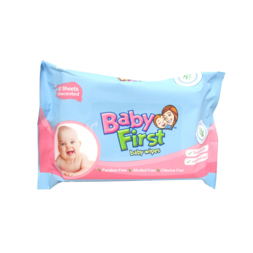 Baby First Baby Wipes 60 Sheets 