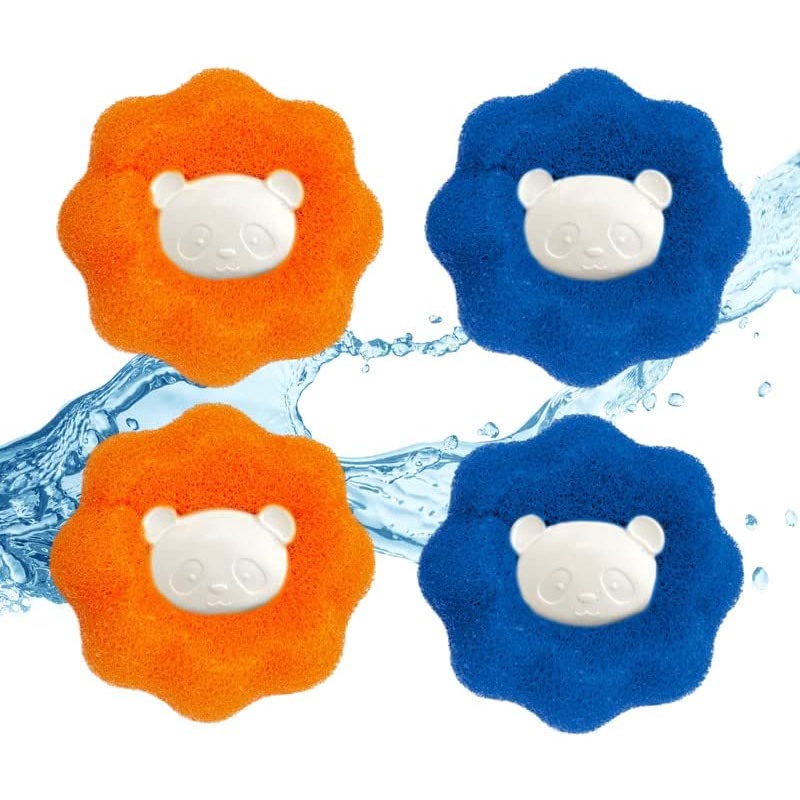 Clothes AntiWinding Adsorption Hair Removal Cleaning Ball 8Pcs Reusable Hair Remover Washing