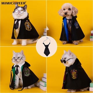 【COD& Ready Stock】Cat Clothes Hooded Coat Cloak Cosplay Costume Outwear For pet Transformation Magic-Academy Cape Small Dog Pet Shawl Supplies