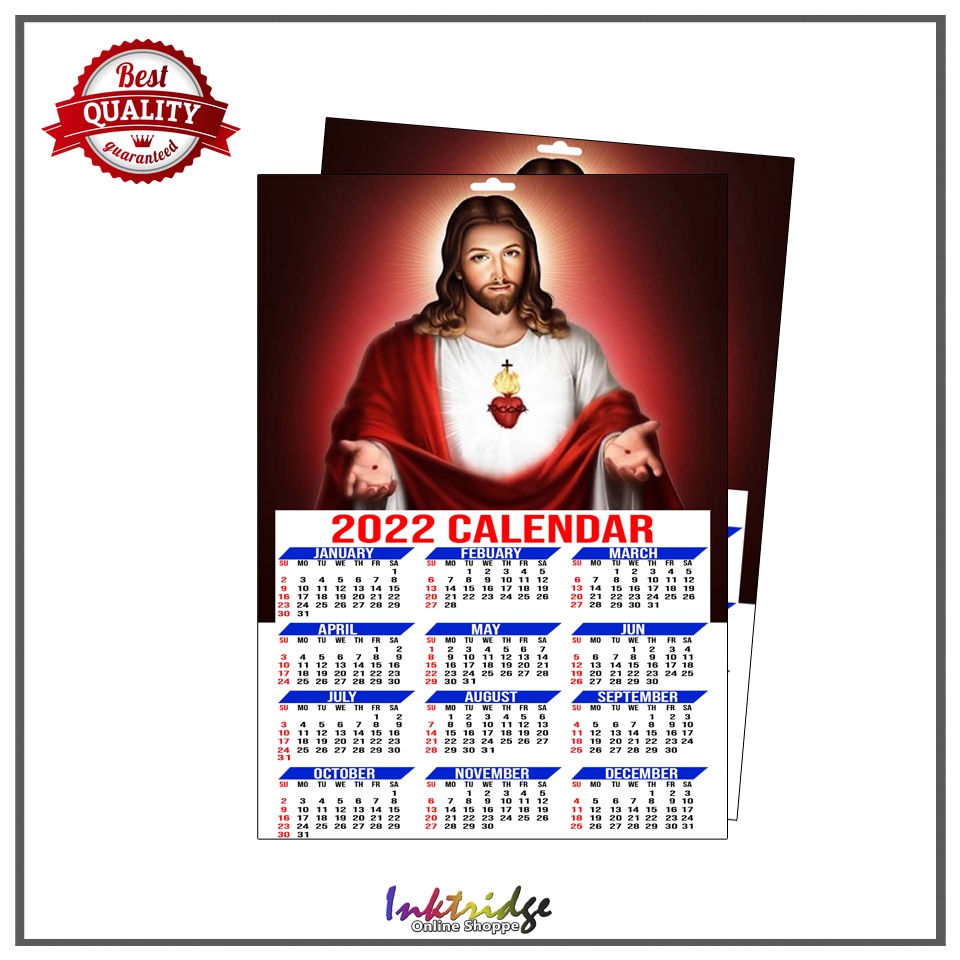 JESUS CHRIST A4 Photo Calendar 2022 Gift Items Souvenirs