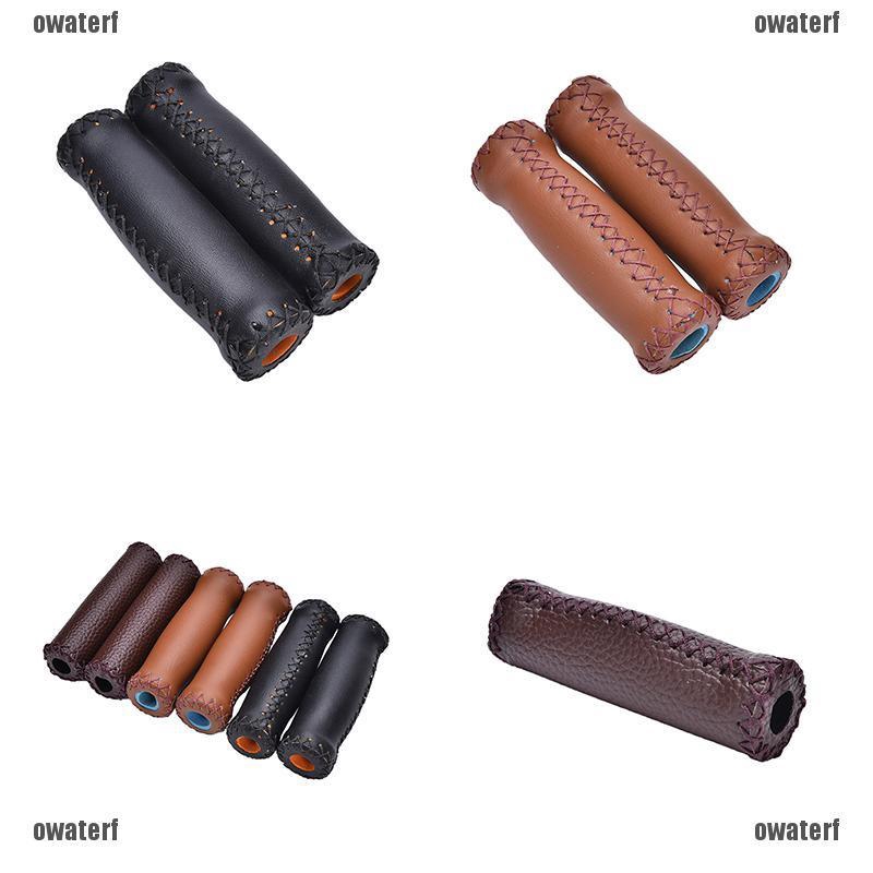 Artificial Leather Cycling Mountain Bicycle Handlebar Grips Bike Accessory Retro