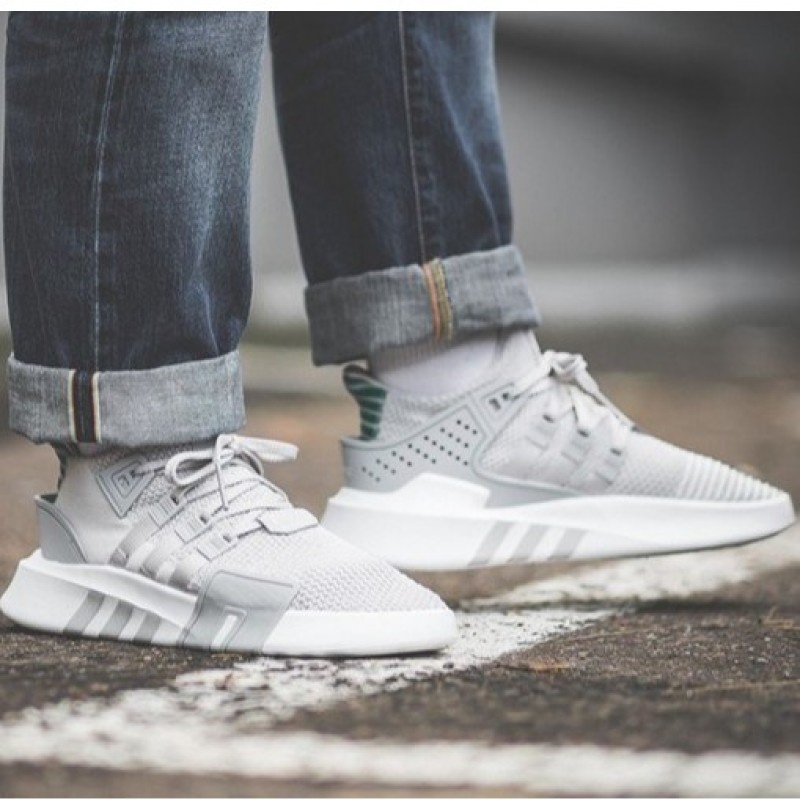 Adidas Original Eqt Bask Adv Eqt Ii Knitted Casual Sneakers High-Cut  Running Shoes Grey Green | Shopee Philippines