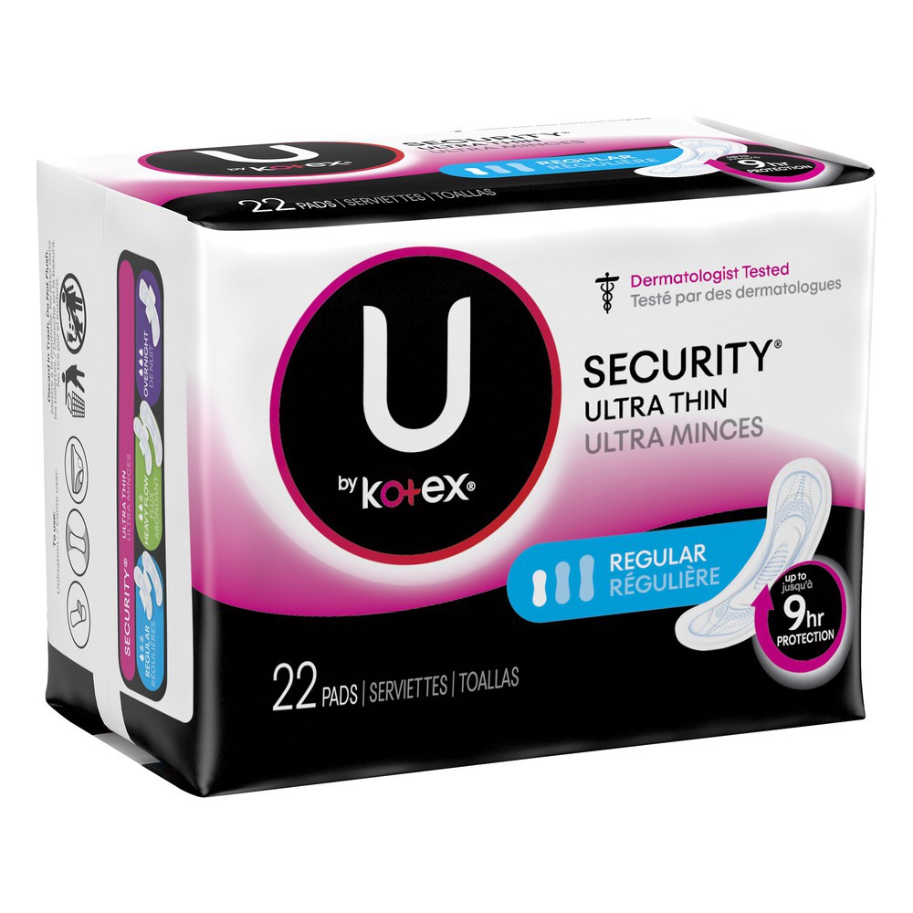 Security Ultra Thin Regular Pads U By Kotex 22 Pads Shopee Philippines