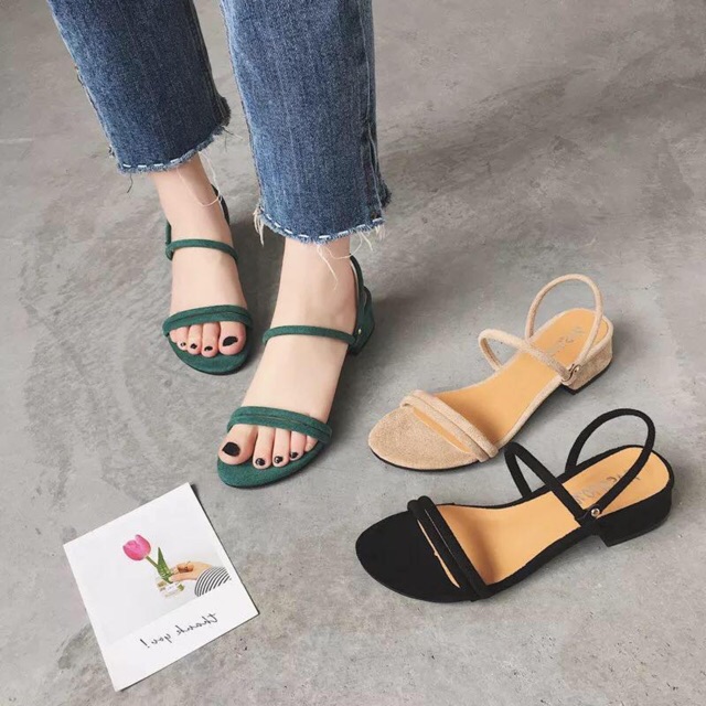 South Korean women flat sandals#1297 | Shopee Philippines