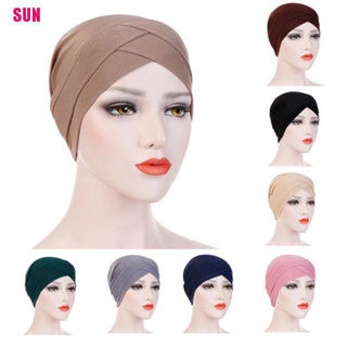 [@sun]Full Cover Inner Hijab Caps Muslim stretch Turban cap Islamic Underscarf