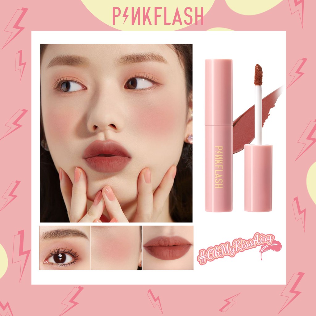 PINKFLASH OhMyKissAir Matte Liquid Lipstick Waterproof Lip & Cheek Tint ...