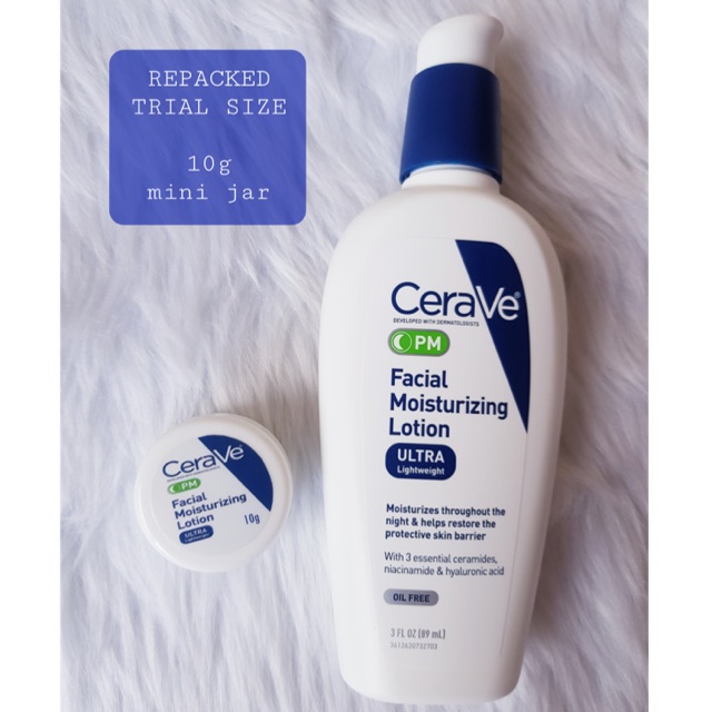 cerave pm oil free moisturizer