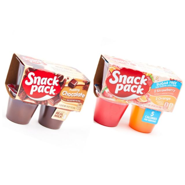 Snack Pack Chocolate Pudding Strawberry Orange Sugar Free Shopee Philippines