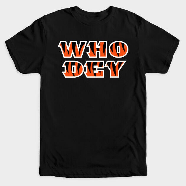 High Quality Funny Gothic Simple Style Who Dey Football Team Bengal