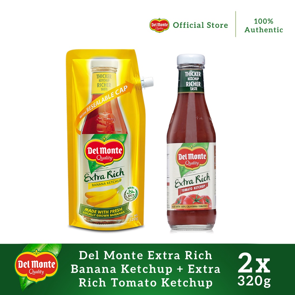 Del Monte Extra Rich Banana Ketchup 320g SUP & Del Monte Extra Rich