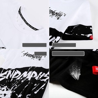 HFS Korean Tshirt for Men  Oversized Shirt Unisex Hoodie fashion hip hop print Couples dress (COD) #9