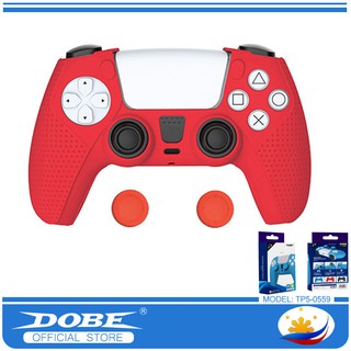 Dobe Silicone Case with Rocker Thumbgrip Analog Caps for PS5 DualSense Controller TP5-0559