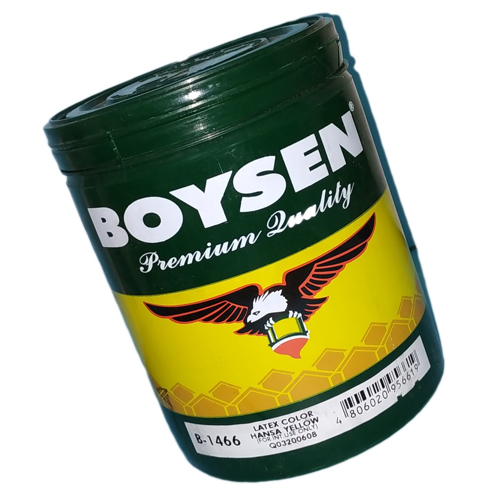 BOYSEN LATEX COLOR HANZA YELLOW B1466 ( 1 LITER 1 LITER 1 LITER 1