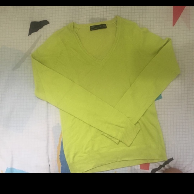 zara neon sweater