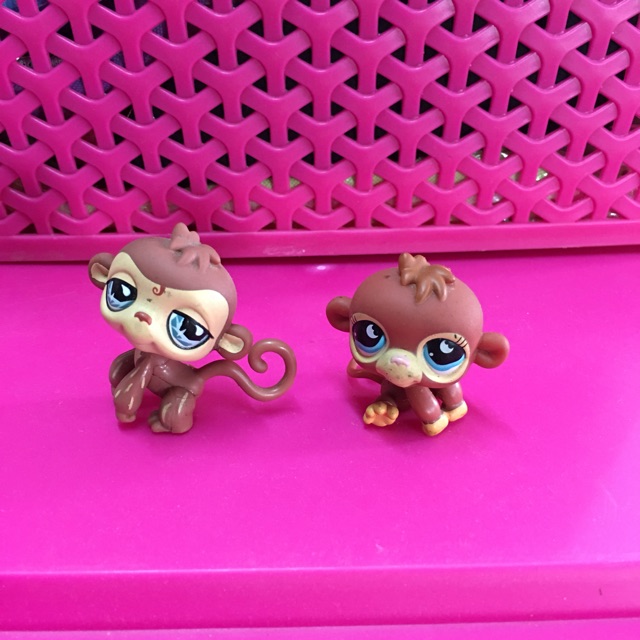 littlest pet shop pink monkey