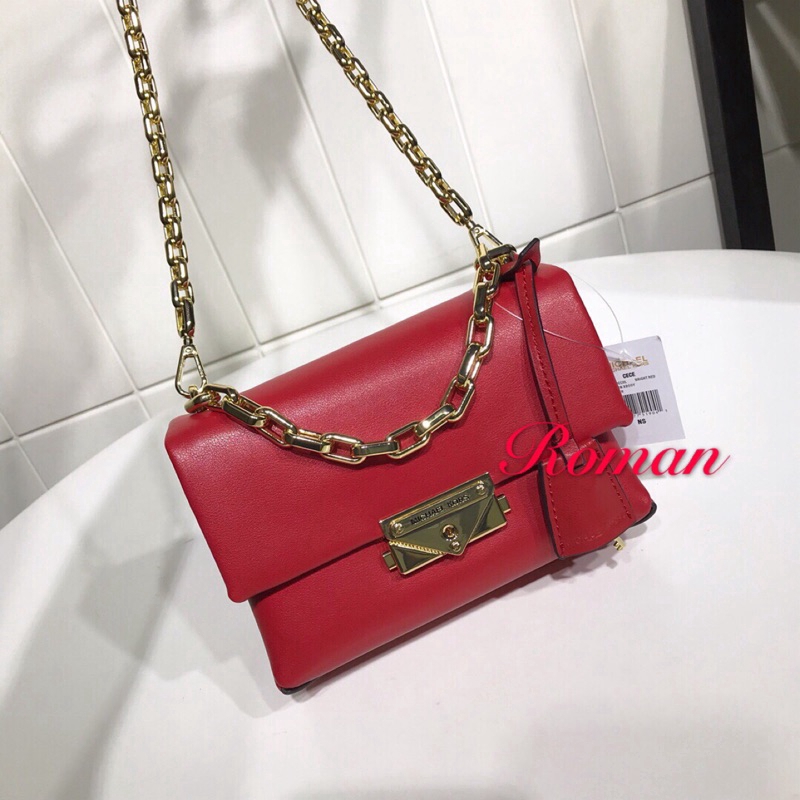 michael kors sling bag red