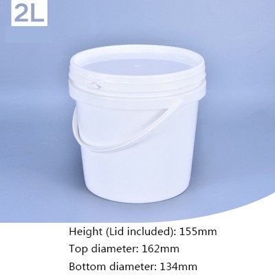 1l 2l 3l 5l Plastic Bucket With Lid Food Grade Pp Round Bucket With Handle Storage Bucket Paint Bucket For Home Shopee Philippines