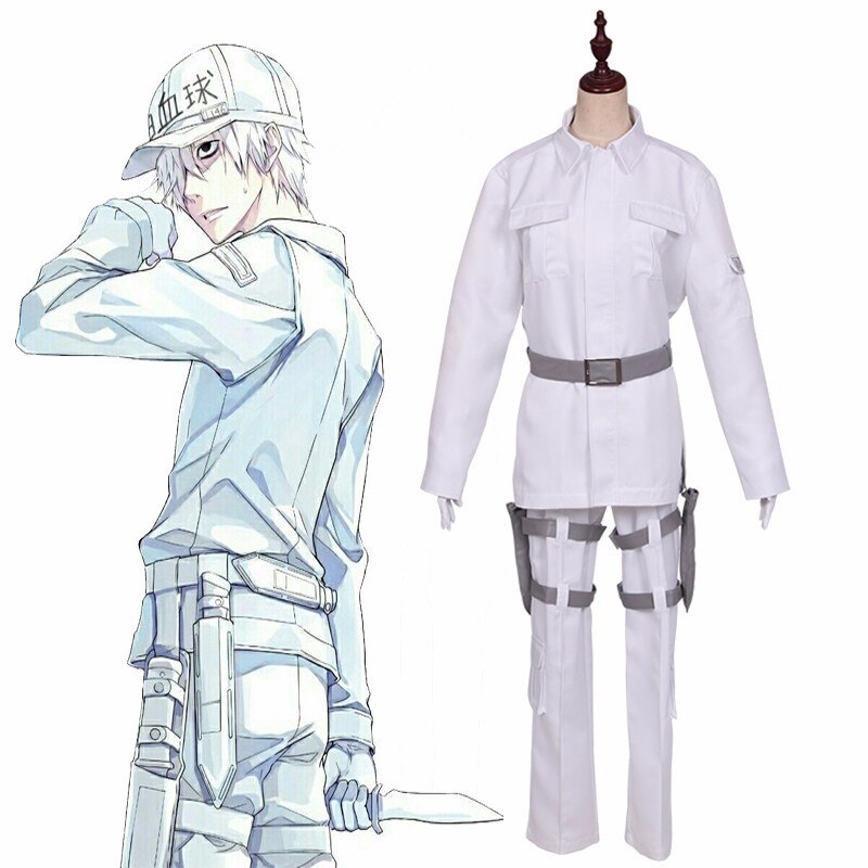 New Cells At Work White Blood Cell Hataraku Saibou Cosplay Costume Leukocyte U 1146 Full Set Uniforms Halloween Daily Outfit Shopee Philippines