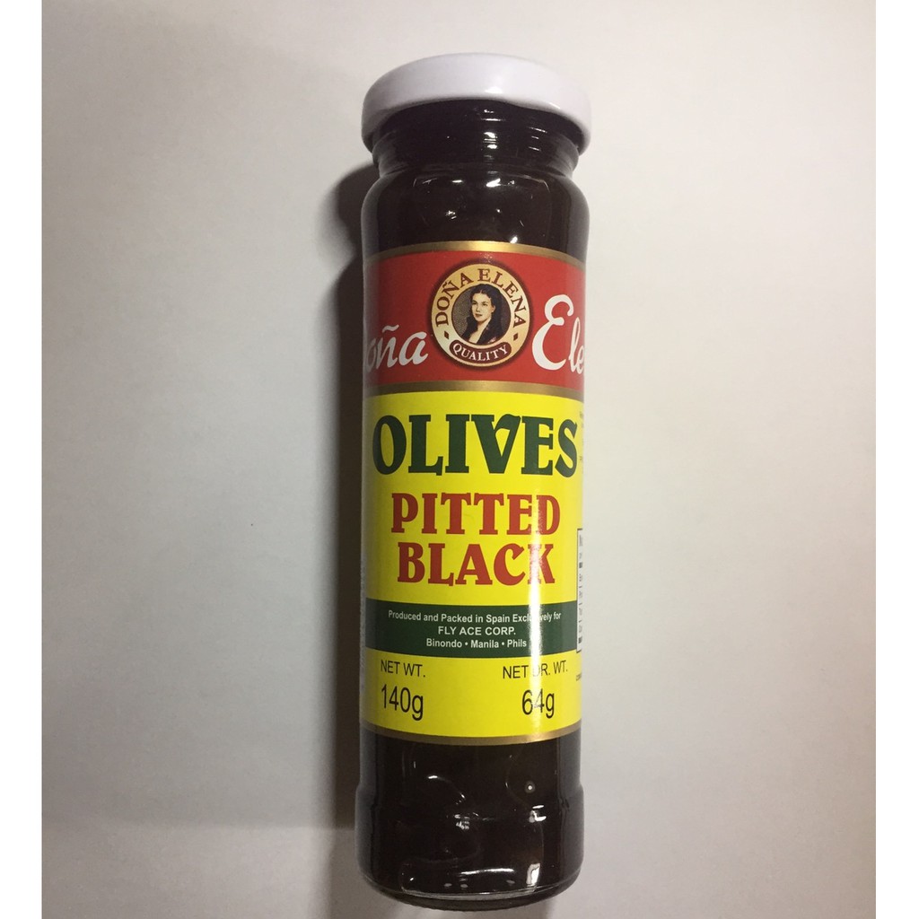 Dona Elena Pitted Black Olives 64grams Shopee Philippines