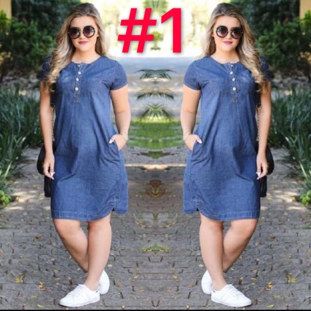 boho denim dress