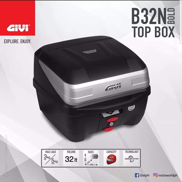 givi box sizes