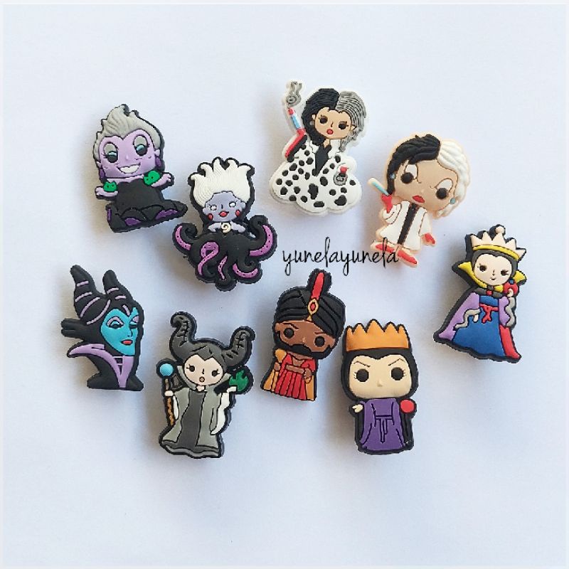 Shoe Charms Clogs Accessory jibbitz Disney Villains Maleficent Ursula