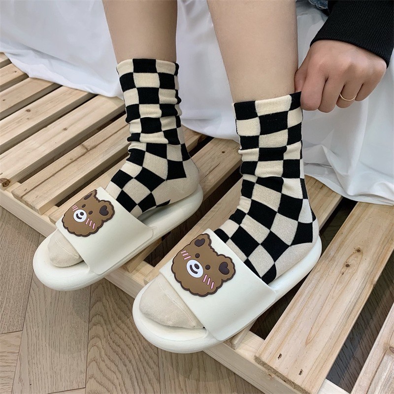Soft-Sole Slippers Nong Bear Pattern Red Cheeks Sofa Soles Very Cute ...