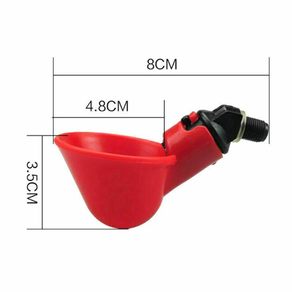 DAPHNE 10/20 Pcs Hot new Plastic Automatic Drinker Quail Plastic Poultry Water Drinking Cups Bird Chicken Coop Feed Farm Fowl Bowl Automatic Chicken Hen