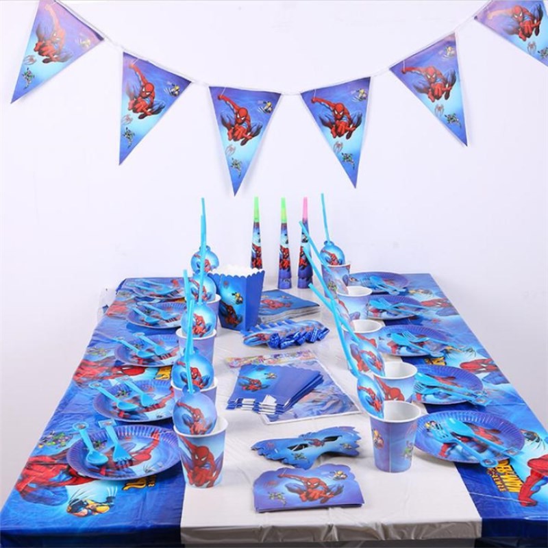 Spiderman Birthday Party Cake Decoration Kids Favors Disposable Plate Cup Napkin Napkin Tablecloth Baby Shower Superhero Party Tableware Set Gifts Favors Toys Shopee Philippines - 10 gift boxes roblox cupcake topper plate cup banner balloon table cover blower bag shower birthday party balloons supplies decorations