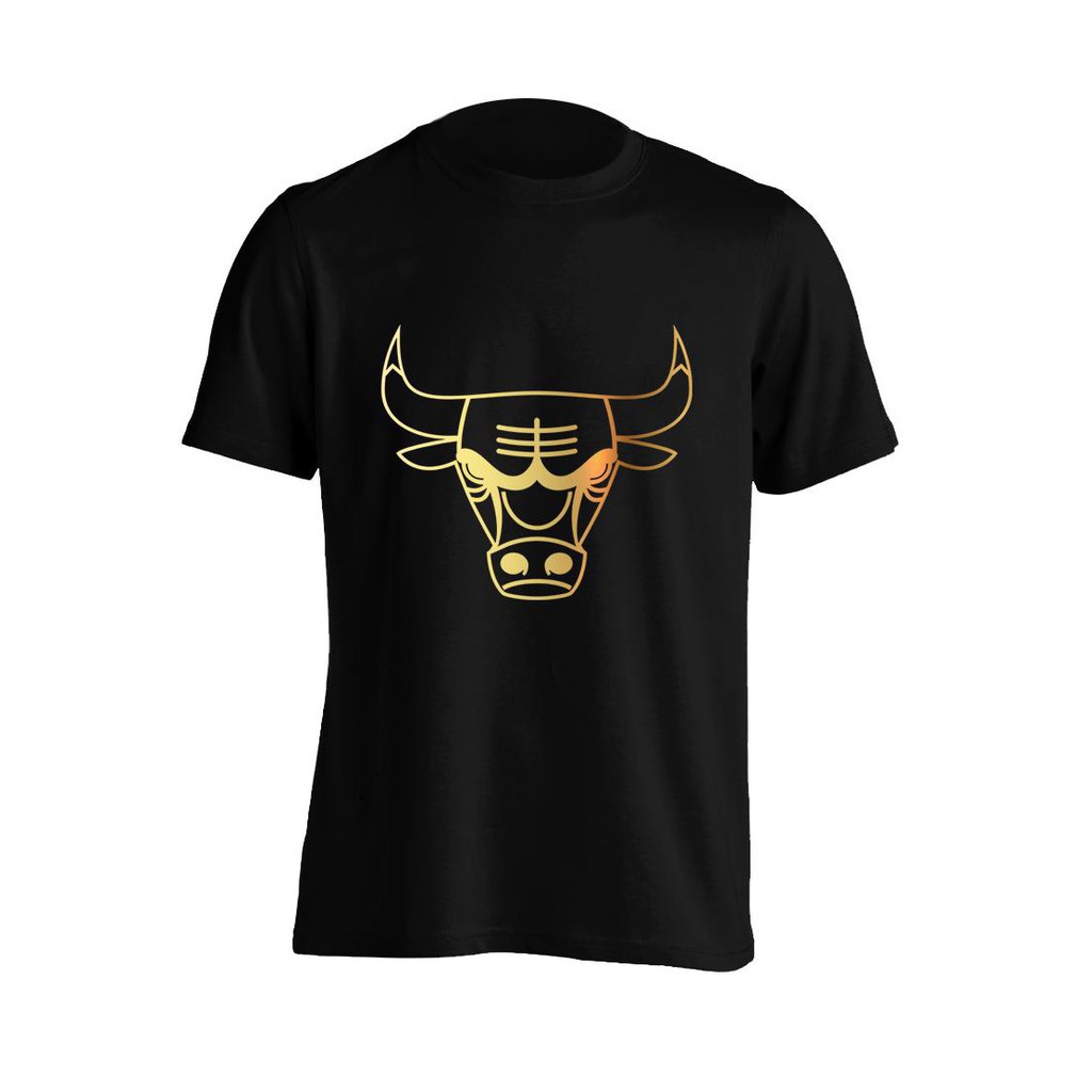 black and gold chicago bulls shirt