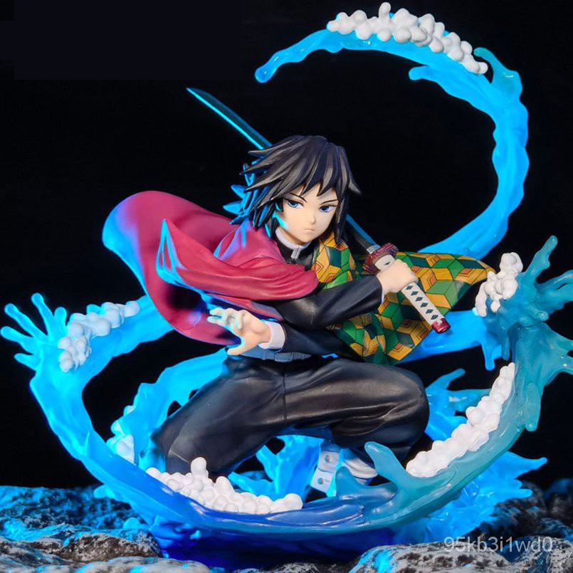 17cm Anime Demon Slayer Figure Demon Slayer Water Breath Tomioka Giyuu 