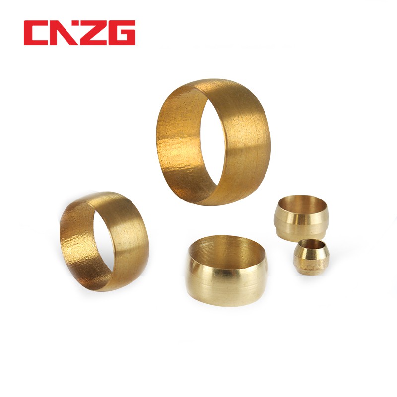 10pcs Double Taper Ferrule Compression Brass Fitting Olive Sleeve seal