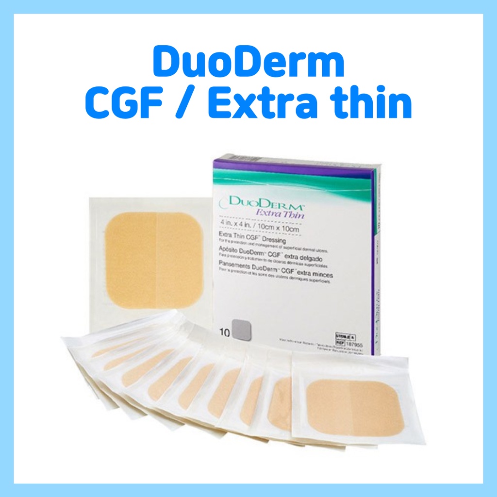 convatec duoderm cgf / duoderm extra thin - hydrocolloid patch band aid ...