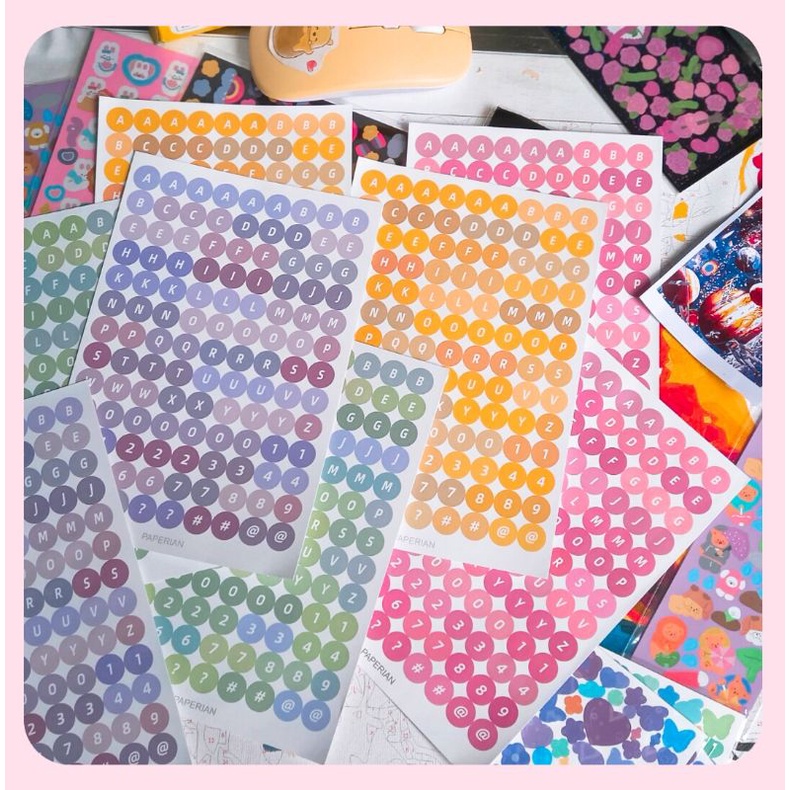 Sticker Numbers And Cute Pages Large size | Shopee Philippines