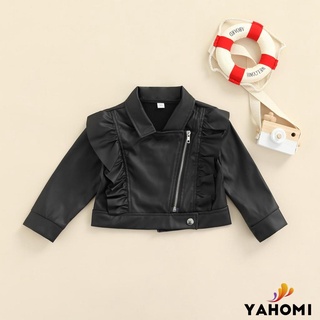 YahoBaby Zipper Jacket with Ruffle Decoration Lapel Version Windproof Spring Clothing #2