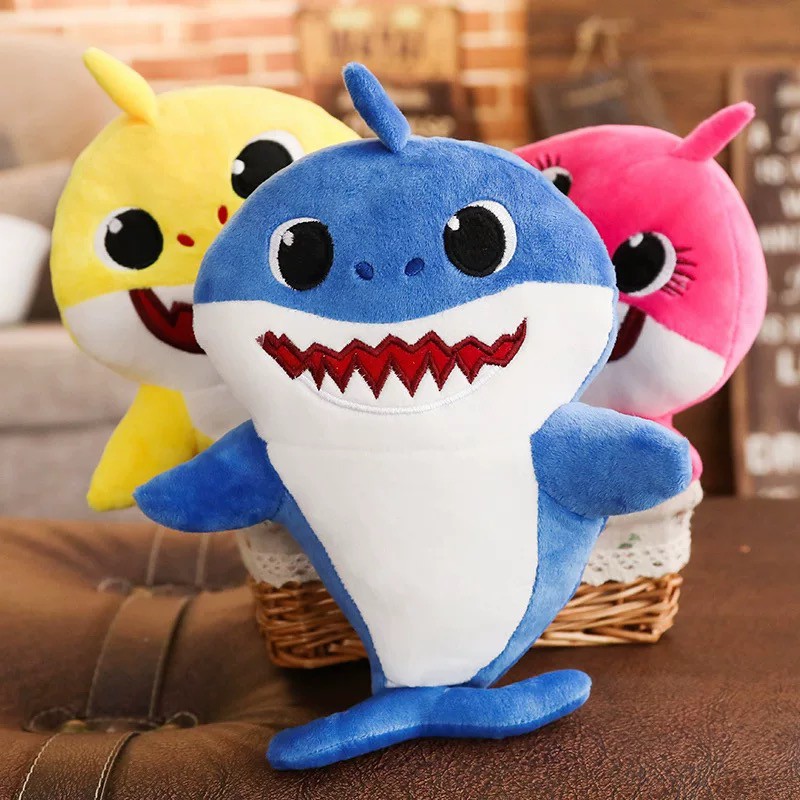 3in1 Baby Shark 7 inches Stuffed Toys Soft Animal Plush For Kids