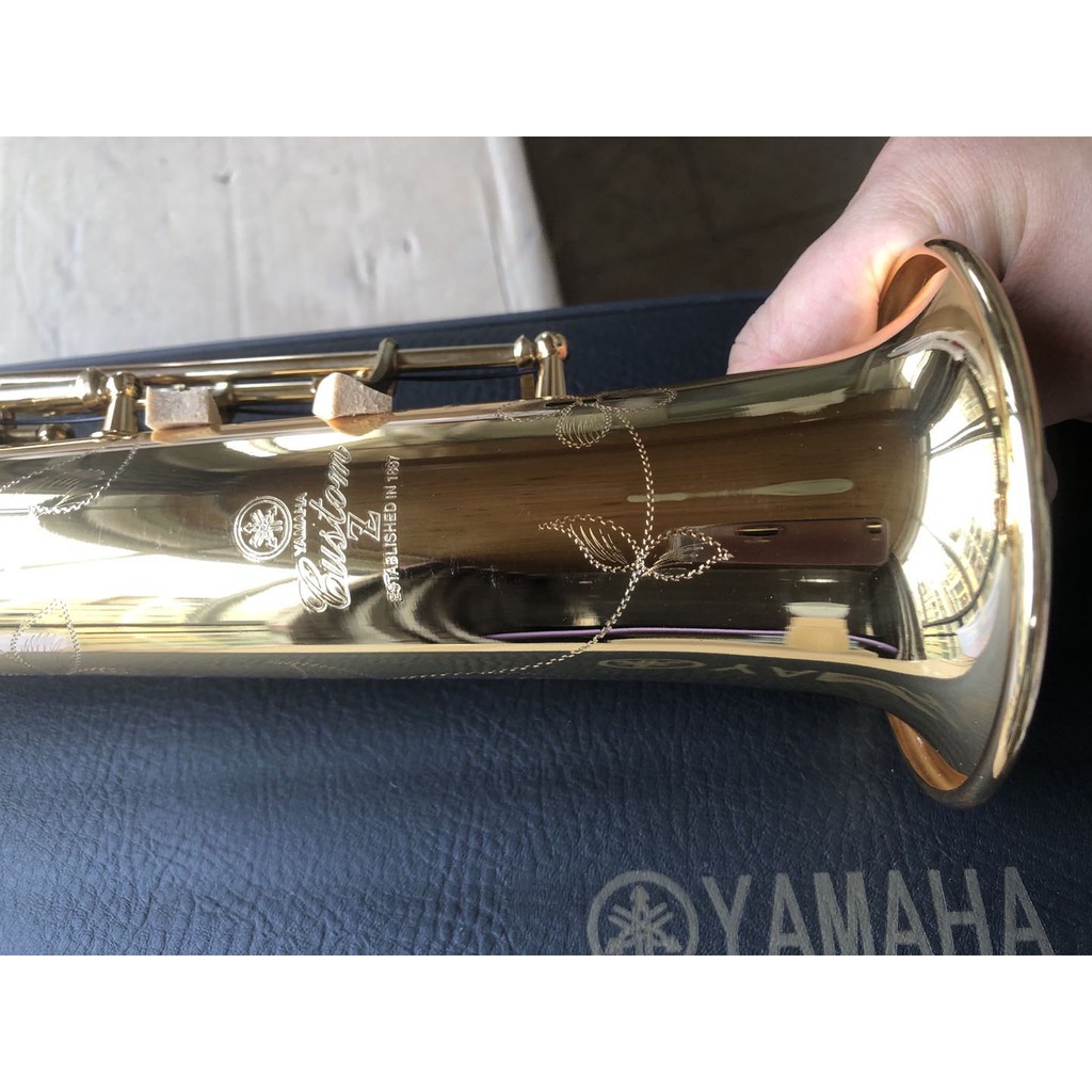 Yamaha 82Z Soprano Saxophone B flat Gold Plated with HIGH F# key Woodwind Music Instruments