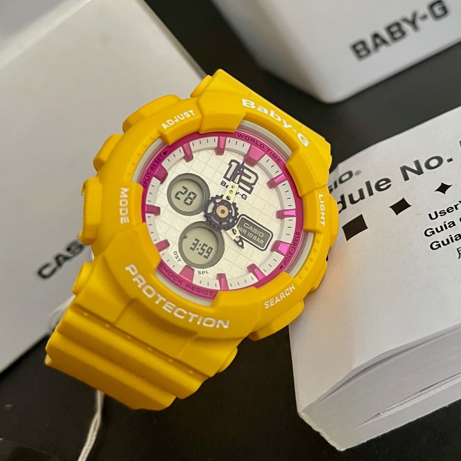 Casio Baby-G BA120-9B Sporty Color Yellow Watch For Women | Shopee 
