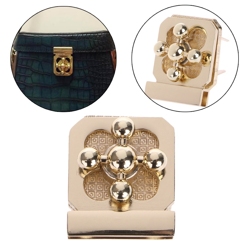 JENOR New Metal Clasp Turn Lock Twist Lock For DIY Handbag Craft Bag Purse Hardware 