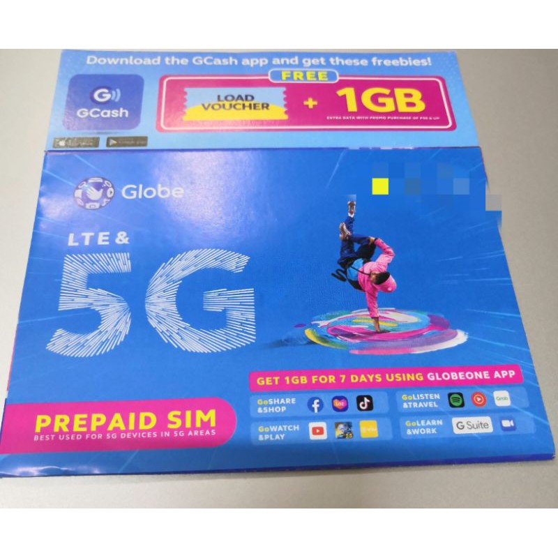 Globe 5G Vanity Special Number LTE SIM Card Tri Cut SIM Card | Shopee ...